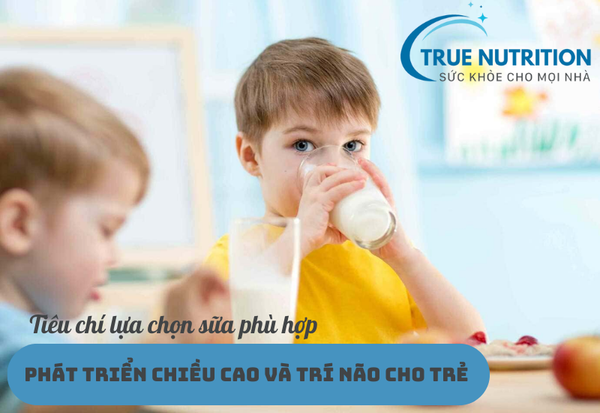 sữa phát triển chiều cao và trí não