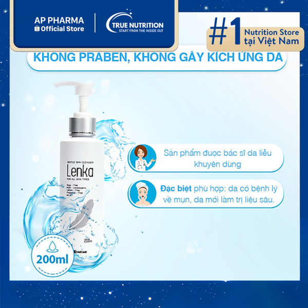 Sữa Rửa Mặt Lenka Có Thật Sự Tốt Không? Thành Phần, Độ pH, Review Chi Tiết