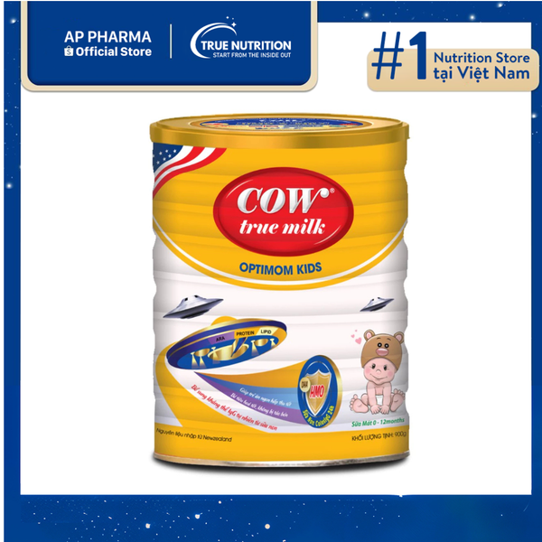 Sữa Cow True Milk Optimom Kids: Dinh Dưỡng Cho Trẻ Biếng Ăn, Thấp Còi