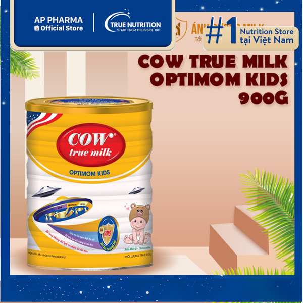 Sữa Cow True Milk Optimom Kids: Dinh Dưỡng Cho Trẻ Biếng Ăn, Thấp Còi