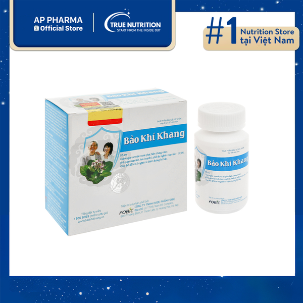 TPBVSK Bảo Khí Khang:  Hỗ Trợ Giảm Đờm, Ho, Khó Thở và Ngăn Ngừa Tái Phát Các Bệnh Về Đường Hô Hấp