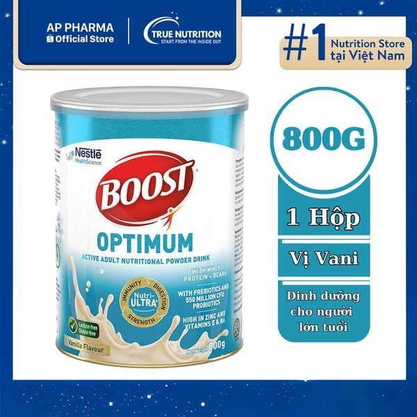 Sữa Boost Optimum Nestlé: Giải Pháp Dinh Dưỡng Đặc Biệt Cho Người Trên 50 Tuổi