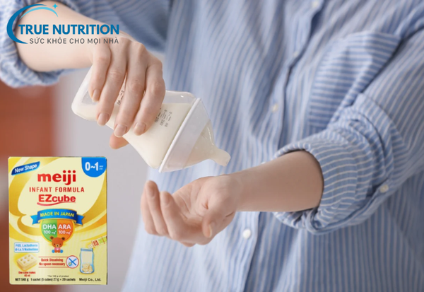 Cách pha sữa Meiji cho trẻ sơ sinh