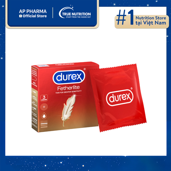 Bao Cao Su Durex Fetherlite Hộp 3 Cái – Lựa Chọn Cho Các Cặp Đôi