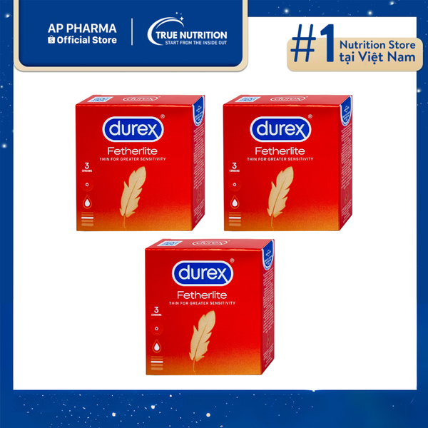Bao Cao Su Durex Fetherlite Hộp 3 Cái – Lựa Chọn Cho Các Cặp Đôi