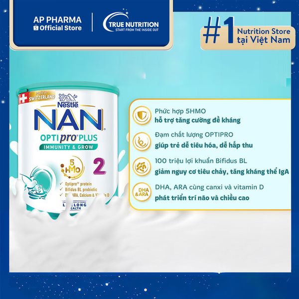 Sữa Nestlé Nan Optipro Plus 2: Chìa Khóa Dinh Dưỡng Cho Bé  6-12 Tháng Tuổi Khoẻ Mạnh Và Thông Minh Từ 6 Tháng Tuổi