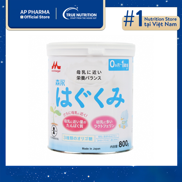 Sữa Morinaga Số 0 Cho Trẻ 0-1 Tuổi Lon 800g có tốt không? cách pha, review
