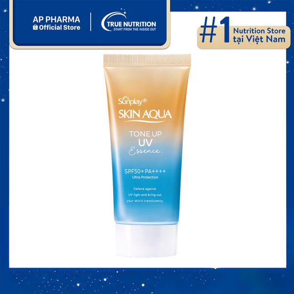 Kem chống nắng Sunplay Skin Aqua Nhật Tone Up UV Essence Latte Beige có tác dụng gì? Review