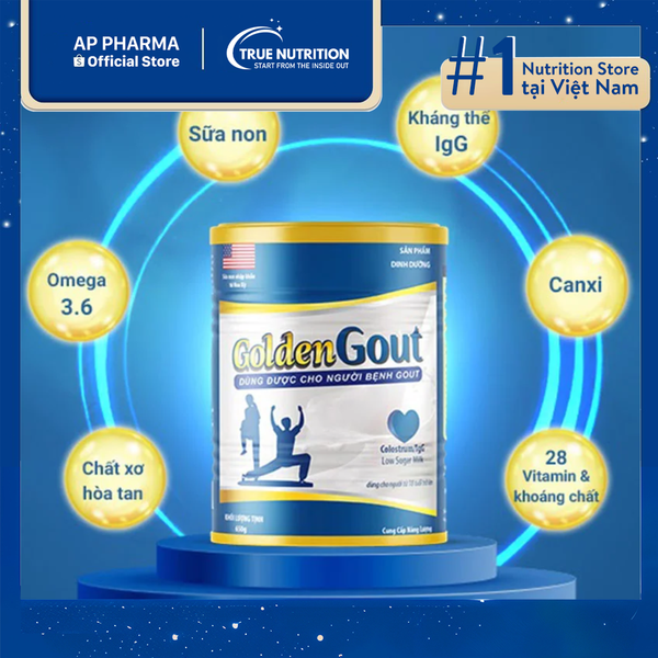 Sữa Golden Gout: Bổ Sung Dinh Dưỡng Và Hỗ Trợ Điều Trị Gout Hiệu Quả