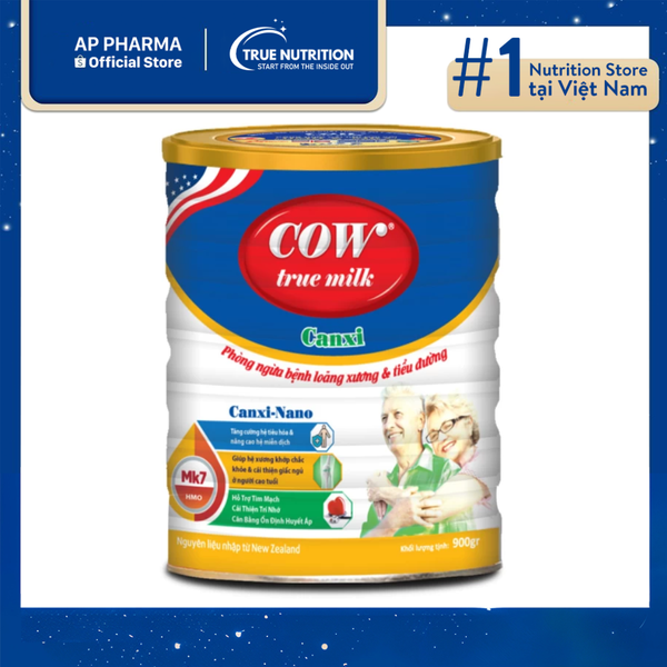 Sữa Cow True Milk Canxi Nano: Xương chắc khỏe, sức khỏe bền lâu
