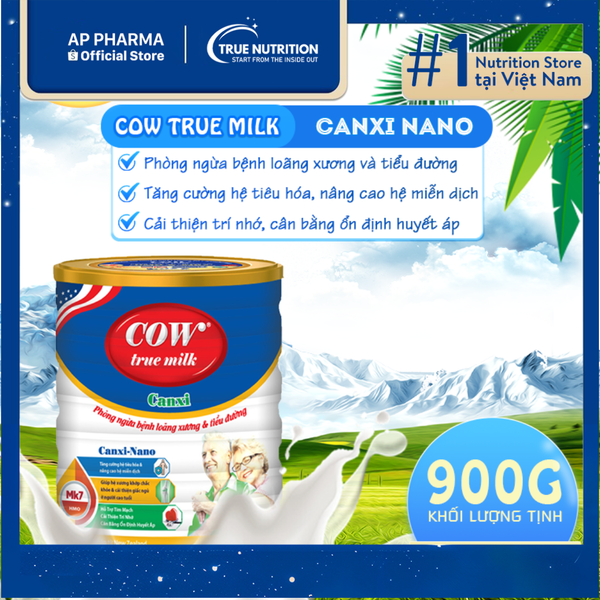 Sữa Cow True Milk Canxi Nano: Xương chắc khỏe, sức khỏe bền lâu