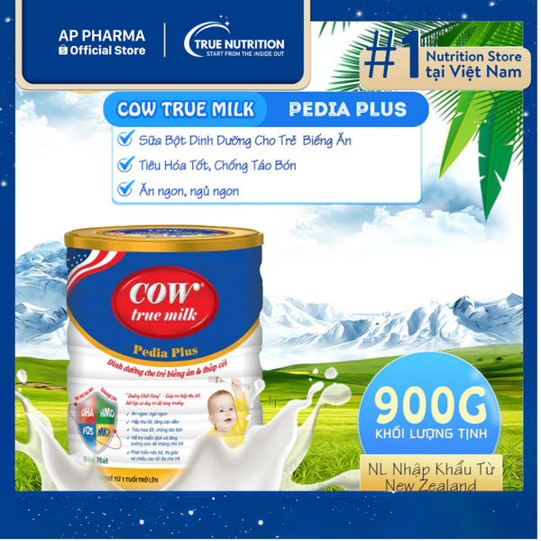 Sữa Cow True Milk Pedia Plus: Hỗ Trợ Bé Tăng Cân, Hấp Thu Tối Ưu