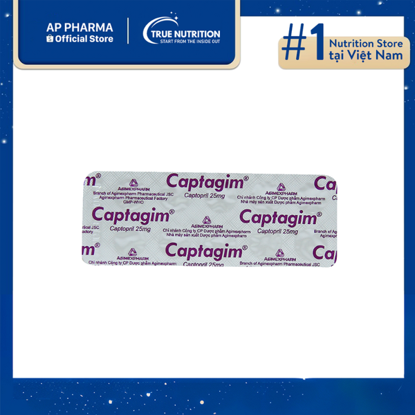 Thuốc Captagim 25mg Là Thuốc Gì? Thông Tin Thuốc, Lưu Ý Cách Sử Dụng