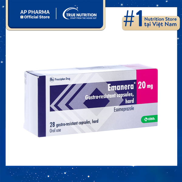 Thuốc Emanera 20mg giá bao nhiêu? tác dụng, hướng dẫn sử dụng