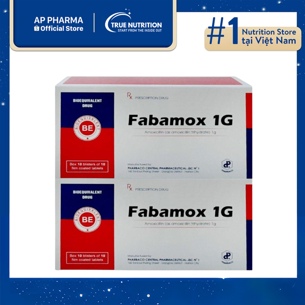 Thuốc fabamox 1g là thuốc gì? Thành phần, tác dụng