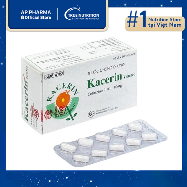 Thuốc Kacerin 10mg là thuốc gì? Thành phần, có tác dụng gì?