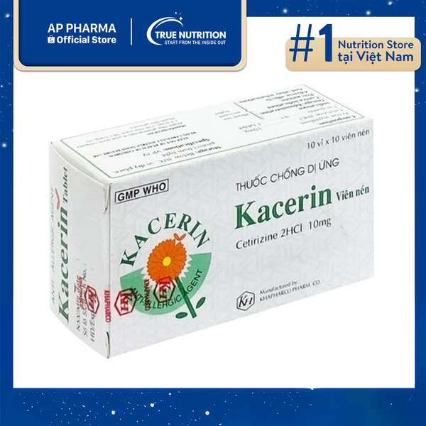Thuốc Kacerin 10mg là thuốc gì? Thành phần, có tác dụng gì?