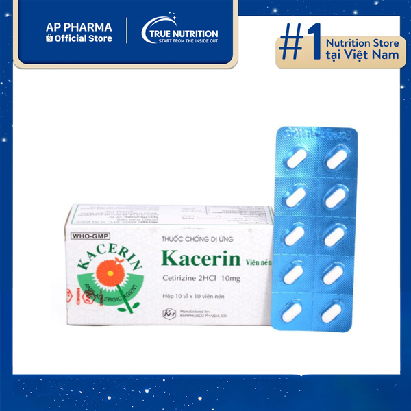 Thuốc Kacerin 10mg là thuốc gì? Thành phần, có tác dụng gì?