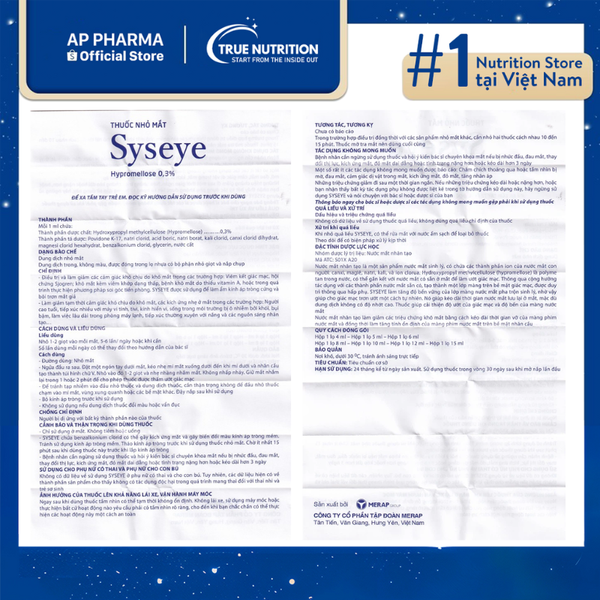 Thuốc nhỏ mắt Syseye