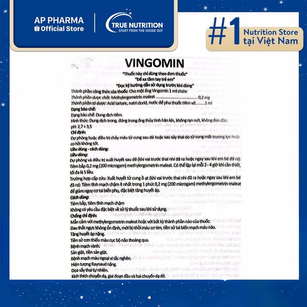Thuốc Vingomin là thuốc gì? Mua ở đâu? Giá bao nhiêu?