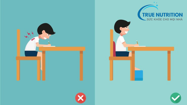 tư thế ngồi đúng