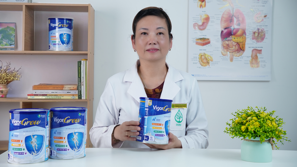 Vigor được phó giáo sư Trịnh Bảo Ngọc khuyên dùng cho bé giúp tối ưu phát triển chiều cao hiệu quả
