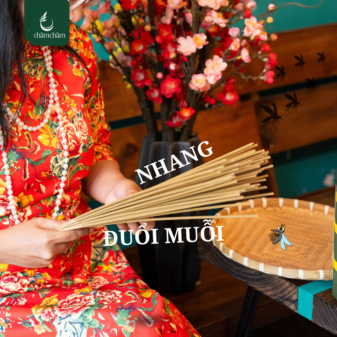 SỬ DỤNG NHANG TRÀM ĐỂ XUA ĐUỔI CÔN TRÙNG MỘT CÁCH TỰ NHIÊN