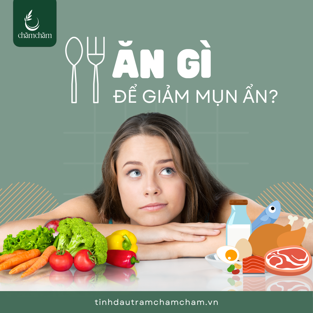 Ăn gì để giảm mụn ẩn?