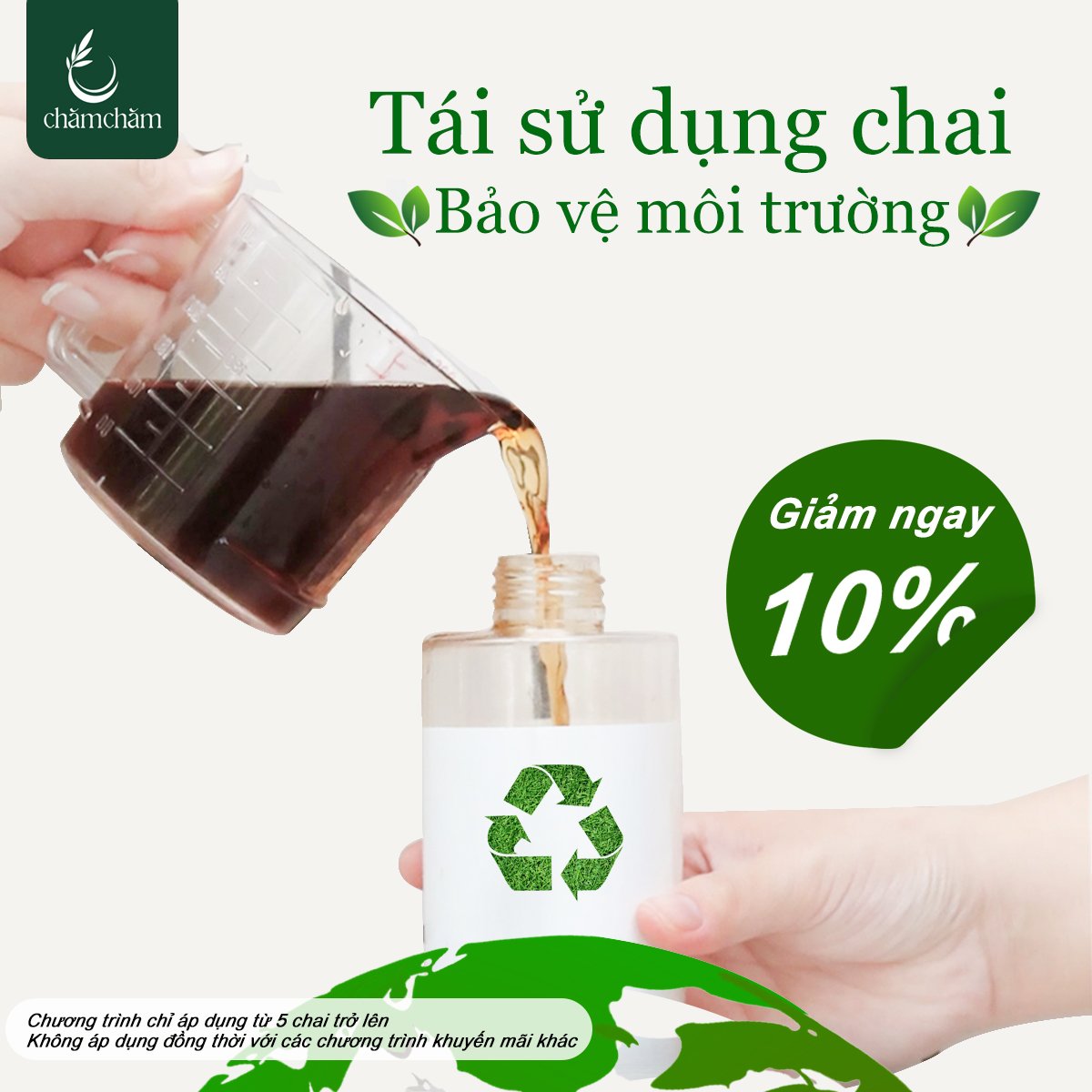 Tái sử dụng chai - Bảo vệ môi trường