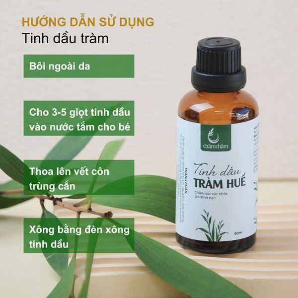 Tinh dầu tràm Chăm Chăm - Chai 50ml chi tiết