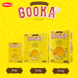 BIBICA RA MẮT SẢN PHẨM BÁNH CRACKER VỊ PHÔ MAI GOOKA CHEESE TOPPING 90, 180, 288 gram