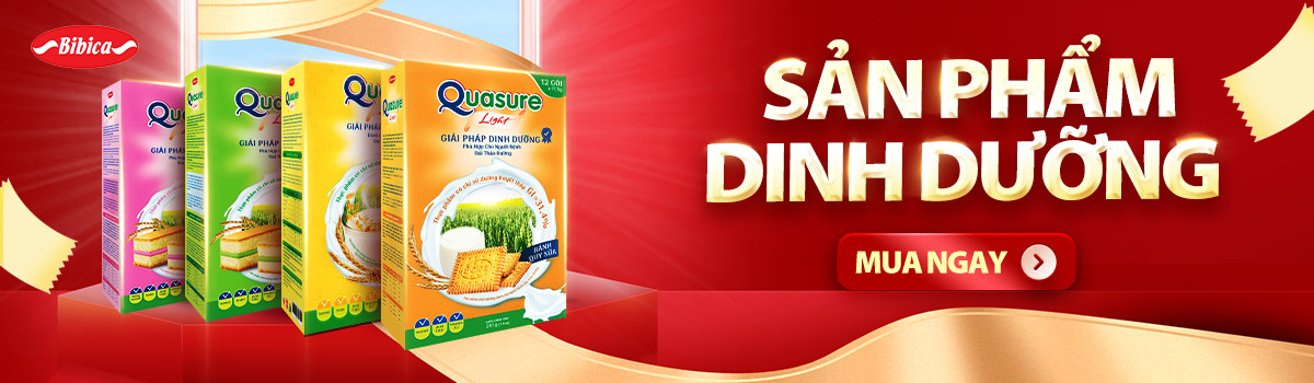 BAO BÌ MỚI - Bánh Dinh Dưỡng Quasure Light Bibica