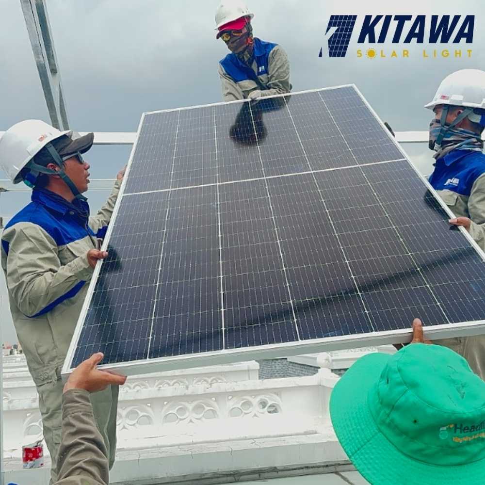 Lắp đặt hệ thống điện mặt trời áp mái 20KW cho Garage của anh Phước tại Quận 12