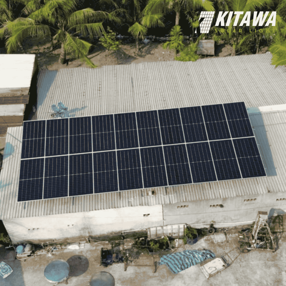 Lắp điện mặt trời 10kW ở Củ Chi cho nhà xưởng anh Tân
