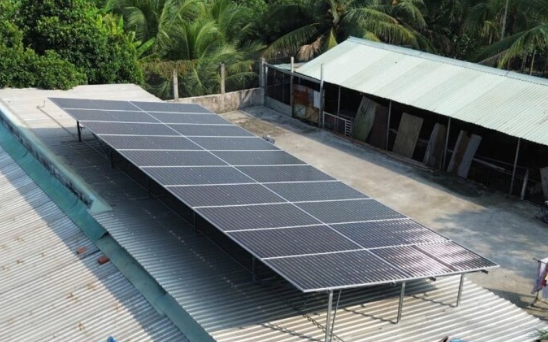 Diện tích để lắp hệ thống 10kW