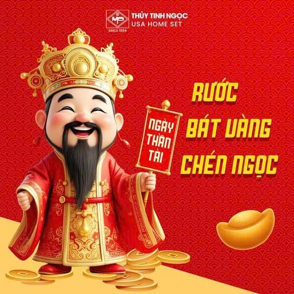 NGÀY THẦN TÀI - RƯỚC BÁT VÀNG CHÉN NGỌC