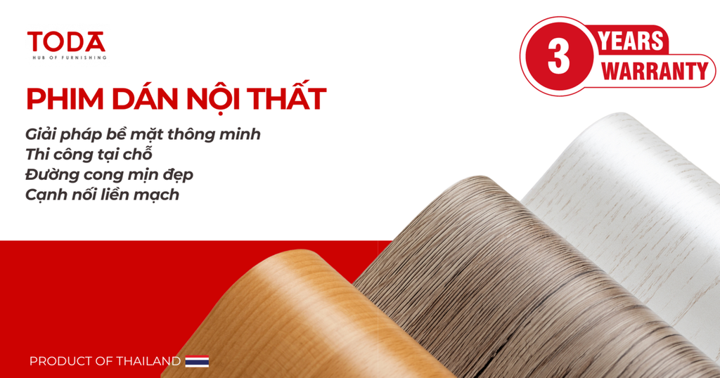 Ứng Dụng Phim Dán Nội Thất TODA Decor: Làm Mới Không Gian Sống Dễ Dàng và Tiết Kiệm
