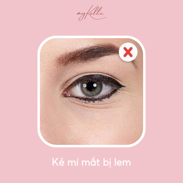 Dùng chì kẻ mắt chất lượng kém