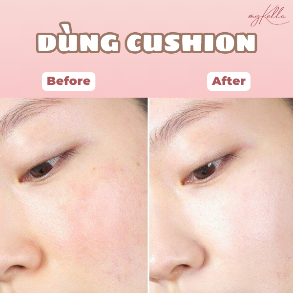 Cushion tạo ra lớp nền trang điểm mỏng nhẹ