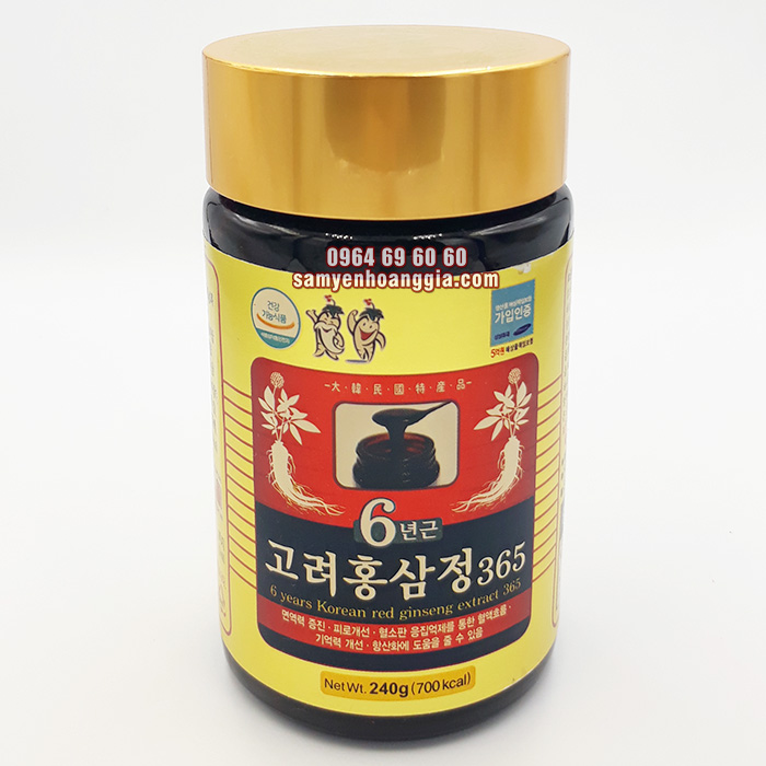 Cao hồng sâm 365 Hàn Quốc 1 lọ 240g