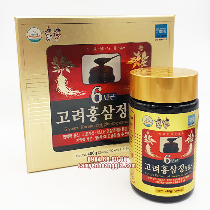 Cao hồng sâm 365 Hàn Quốc 1 lọ 240g