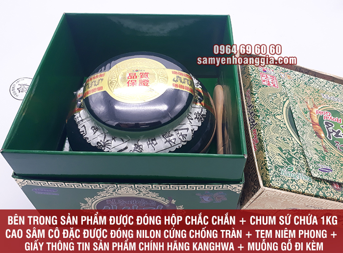cao sâm núi hàn quốc kanghwa hủ 1 kg sâm yến hoàng gia