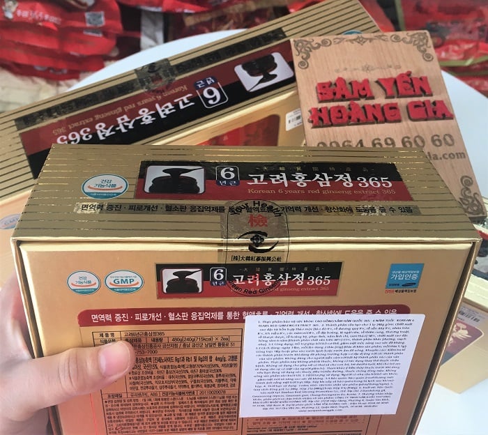 cao hồng sâm hàn quốc 365 hộp 2 lọ 240g 8809131336574