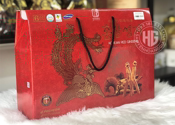 Nước hồng sâm linh chi Hàn quốc Pocheon hộp 30 gói 0964696060