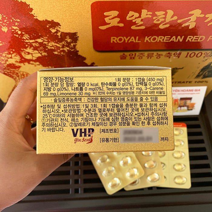 Tinh dầu thông đỏ Hoàng gia Royal Korean Red Pine