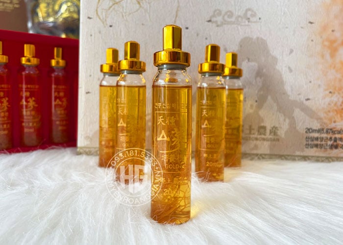 Nước Hồng Sâm Núi Cheon Jong Tissue Hàn Quốc Hộp 30 Ống x 20ml sâm yến hoàng gia