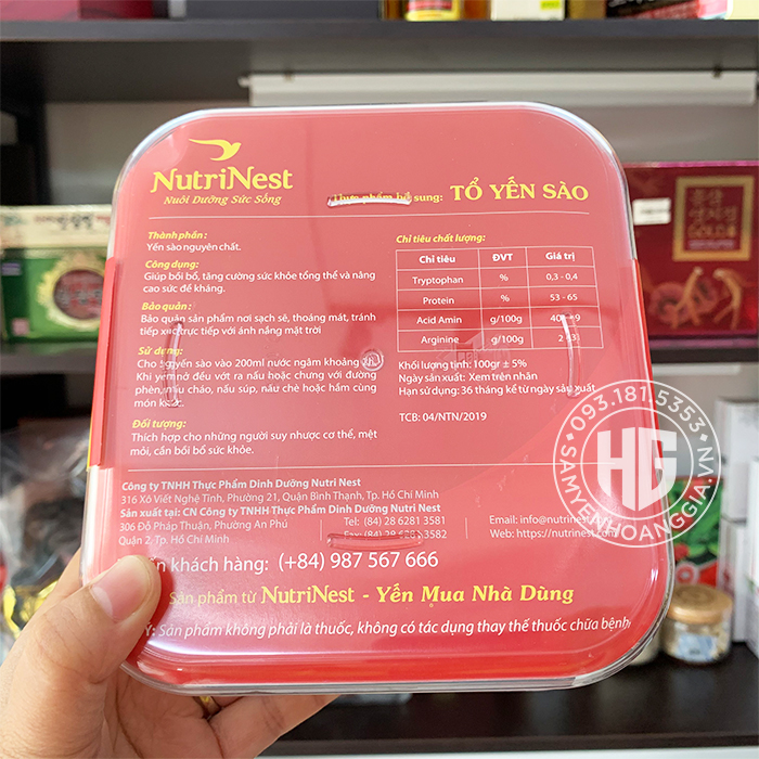 Yến Sào Nguyên Tổ Rút Lông Nutrinest 100g thượng hạng