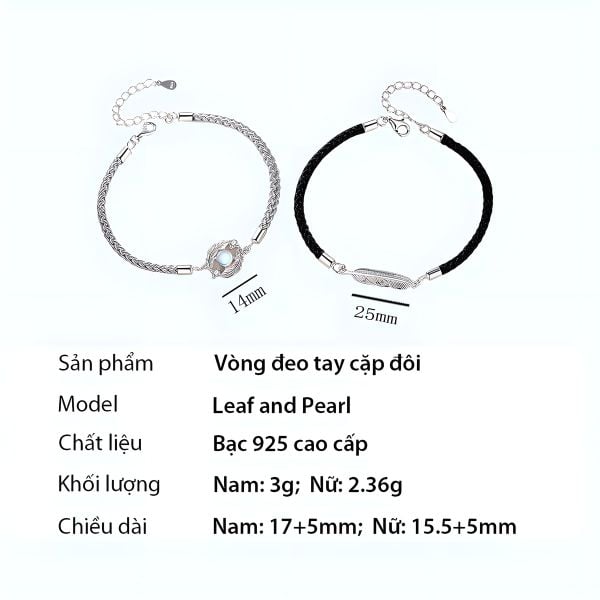 Vòng tay bạc đá sáng tinh tế, dây bện bền chắc, dễ điều chỉnh, là phụ kiện lý tưởng cho mọi dịp từ dạo phố đến dự tiệc