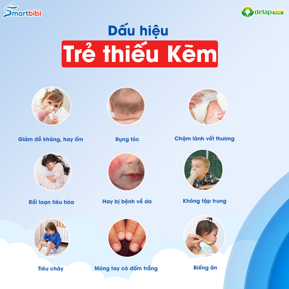 Trẻ thiếu kẽm có những dấu hiệu nào? Bổ sung ngay cho trẻ bằng cách này!