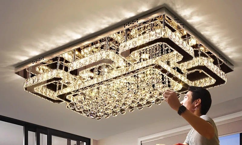ĐÈN MÂM ỐP TRẦN PHA LÊ